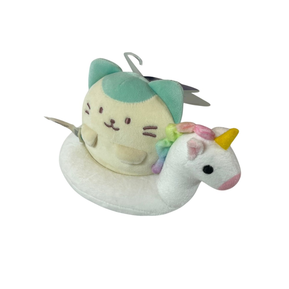 Coosy Anirollz Lets Roll Kittiroll Cat Unicorn Floaty Plush Stuffed Toy Lovey 8"